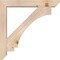 Ekena Millwork Imperial Slat Smooth Bracket w/ Offset Brace, Douglas Fir, 5 1/2"W x 32"D x 32"H BKT0604X32X32IMP06SDF - alternate 2